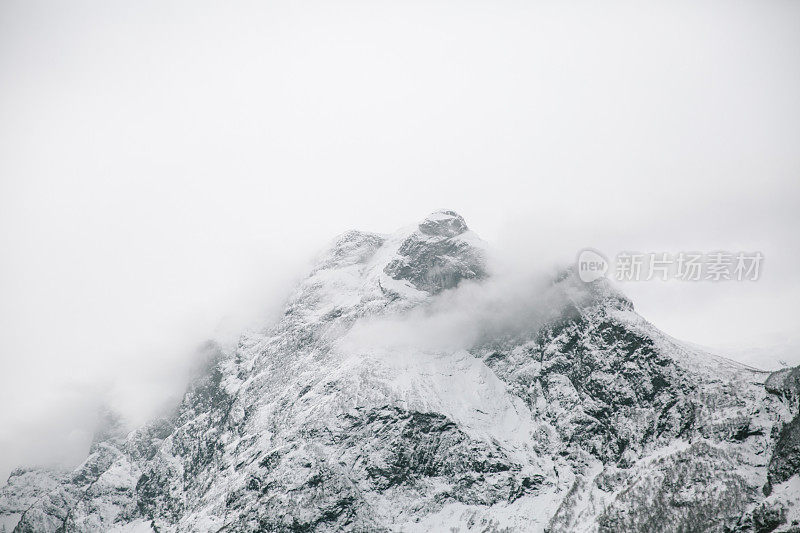 挪威冬季的n øyfjord